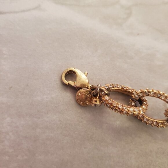 ✨💖 J.Crew Gold Rhinestone Pave Iconic Classic Link Bracelet 💖✨ - Picture 7 of 10